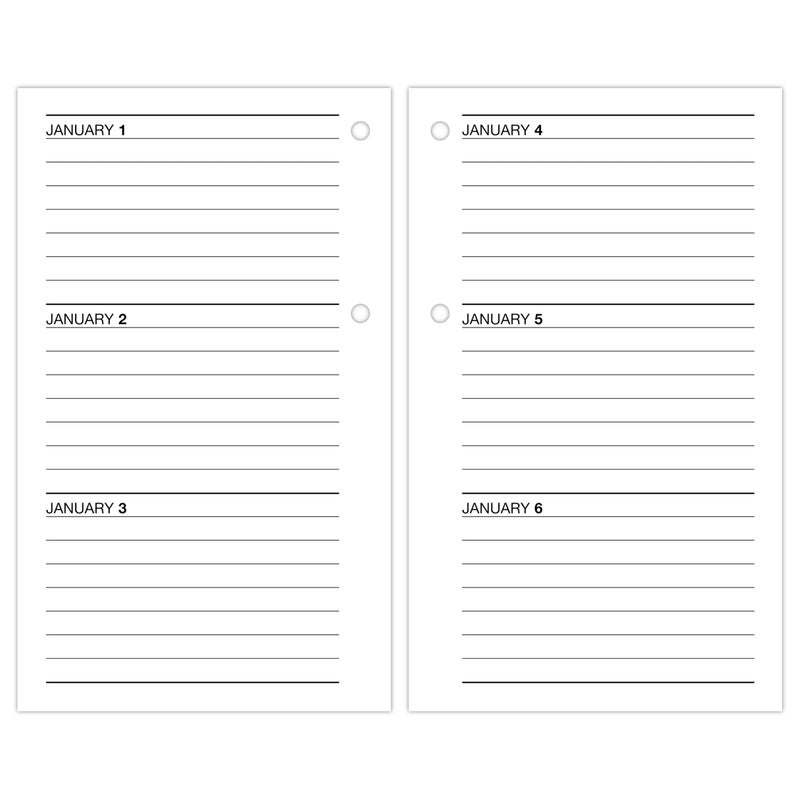 AT-A-GLANCE 2026 Desk Calendar Refill, Daily, 3.5"" x 6"", Standard, Loose-Leaf (E7175026) - Image 4
